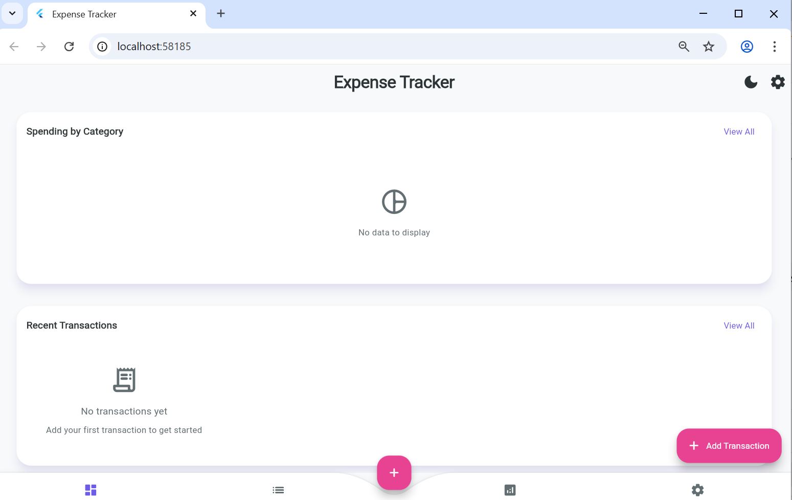 Expense Tracker App Interface