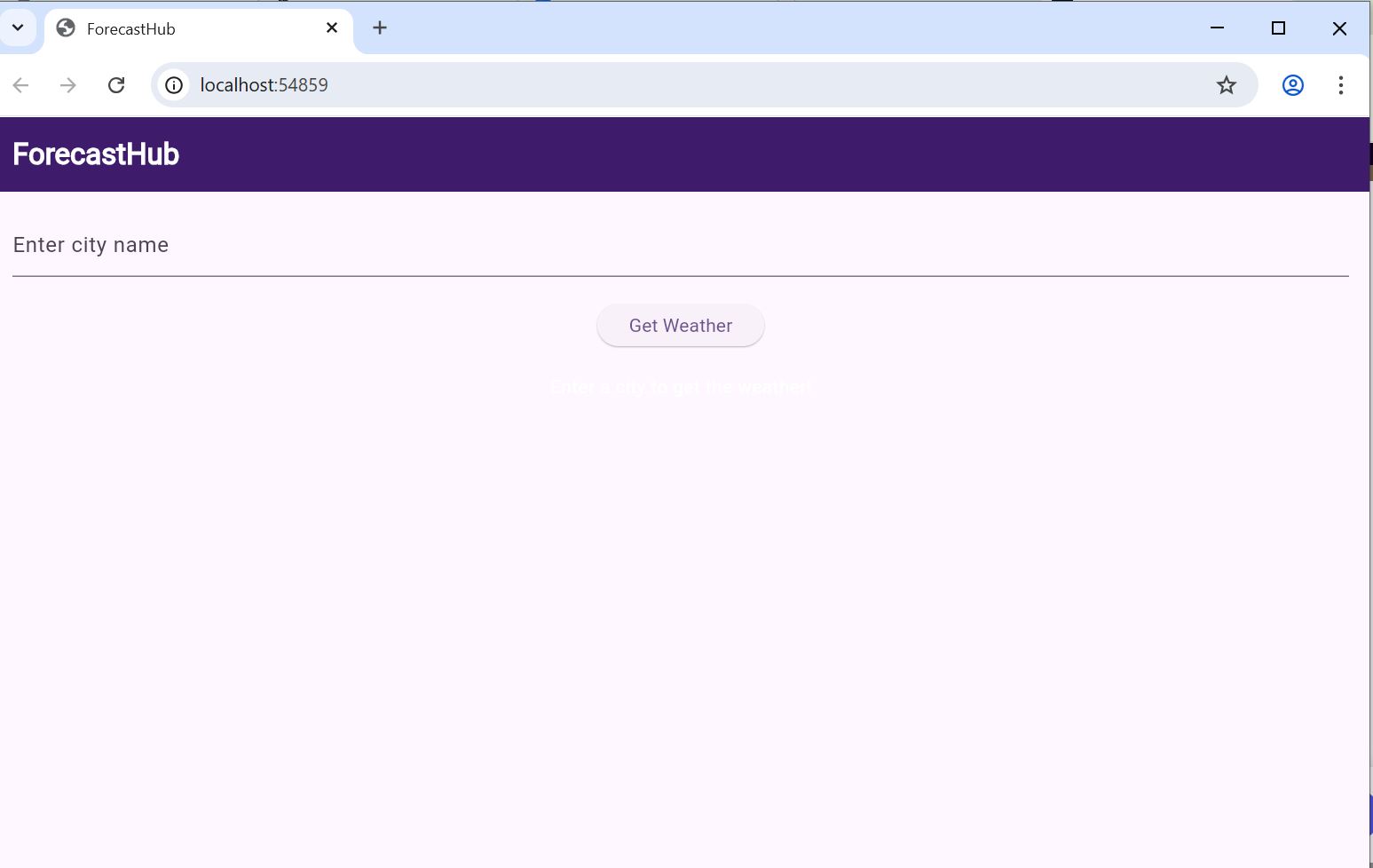 SkyCast Weather App Interface