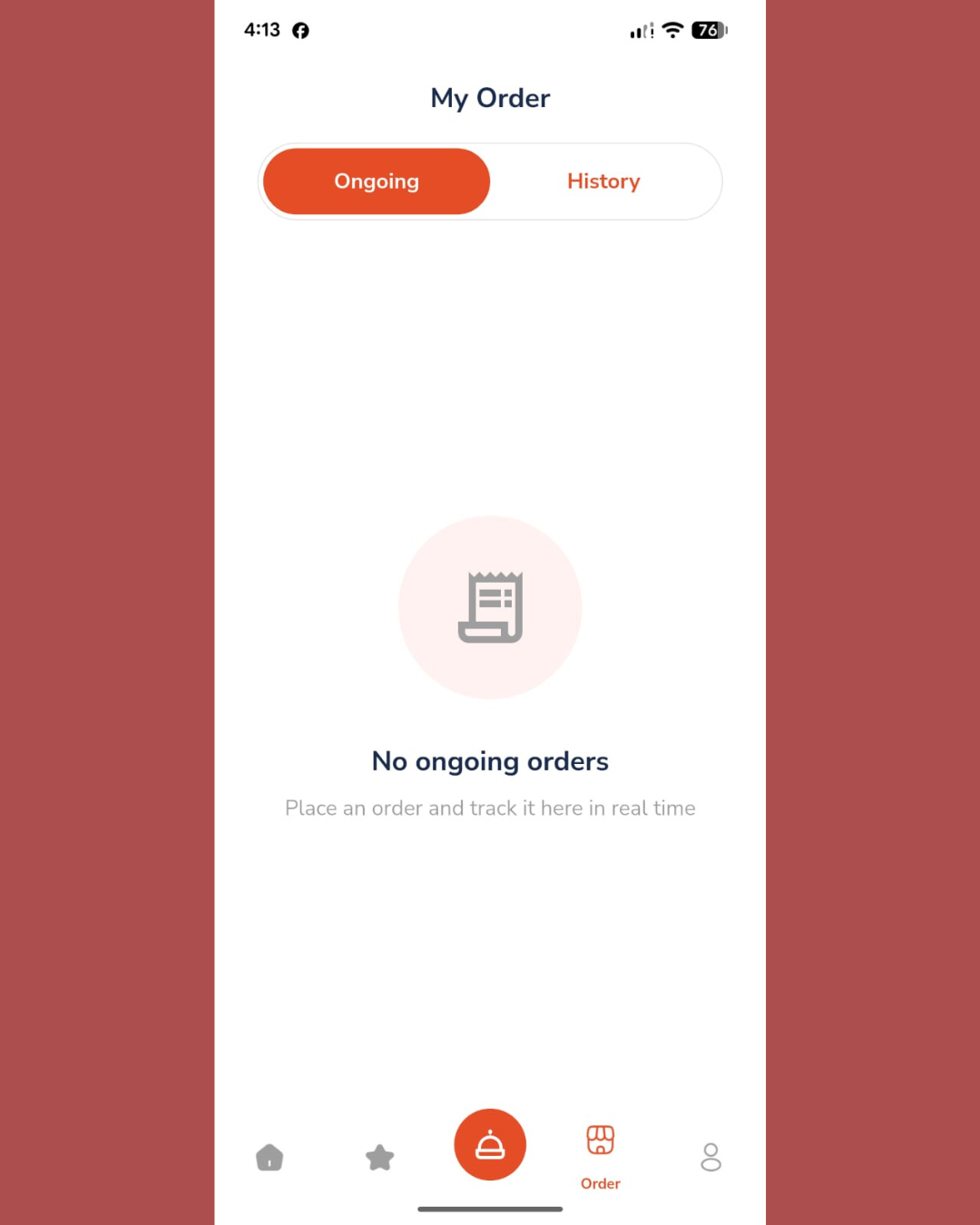 YUMMEZ order tracking screen
